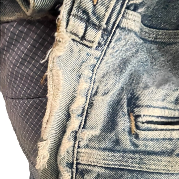 VTG Carhartt Blanket Lined Distressed Light Denim Faded Jacket Sz L. #PJB008 - Picture 12 of 16